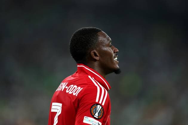 Callum Hudson-Odoi of Nottingham Forest looks on Real Betis v Nottingham Forest, UEFA Europa League, Football, Villamarin Stadium, Seville, Spain - 24 Sep 2025Seville Villamarin Stadium Spain EDITORIAL USE ONLY No use with unauthorised audio, video, data, fixture lists, club league logos or live services. Online in-match use limited to 120 images, no video emulation. No use in betting, games or single club league player publications. Copyright: xAntonioxPozo Shutterstockx 15498594ac