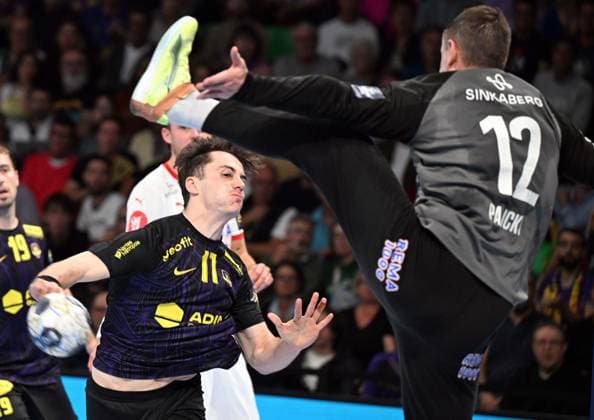 HBC Nantes Kolstad Handball PHOTOPQR OUEST FRANCE Jérôme Fouquet ; NANTES ; 24 09 2025 ; Handball. EHF champions League. HBC Nantes Kolstad Handball. Noam Leopold. Photo: Jérôme Fouquet Ouest-France. NANTES France  Copyright: xPHOTOPQR OUESTxFRANCE MAXPPPxJérômexFouquetx 20250924OFR5882 20250924OFR5882