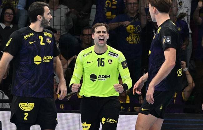 HBC Nantes Kolstad Handball PHOTOPQR OUEST FRANCE Jérôme Fouquet ; NANTES ; 24 09 2025 ; Handball. EHF champions League. HBC Nantes Kolstad Handball. Igniaco Biosca. Photo: Jérôme Fouquet Ouest-France. NANTES France  Copyright: xPHOTOPQR OUESTxFRANCE MAXPPPxJérômexFouquetx 20250924OFR5886 20250924OFR5886