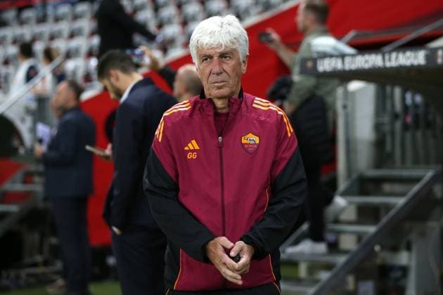 24.09.2025 Europa League Fase a Gironi : Nizza vs Roma Nella foto: Gian Piero Gasperini& xD;(Foto Gino Mancini)  Copyright: xGinoxMancini IPAxSportx xipa-agency.netx xx IPA_65695214 IPA_Agency_IPA65695214