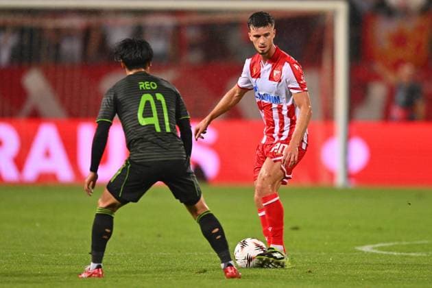 CRVENA ZVEZDA vs CELTIC GLASGOW TOMAS HANDEL football Crvena zvezda vs Celtic Glasgow UEFA Europa league match at Rajko Mitic stadium, Belgrade 24.09.2025 FOOTBALL, UEFA EUROPA LEAGUE, CRVENA ZVEZDA, RED STAR, CELTIC GLASGOW Belgrade Rajko Mitic stadium Serbia Copyright: xVMx xMNxPressx