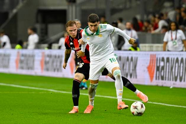 FOOTBALL : OGC Nice VS AS Roma - UEFA Europa League - 24 09 2025 Matias SoulÃ (AS Roma) - UEFA Europa League match between OGC Nice and AS Roma on September 24, 2025 at the Allianz Riviera Stadium in Nice. NiceFrance  Copyright: xWilliamxCannarellax