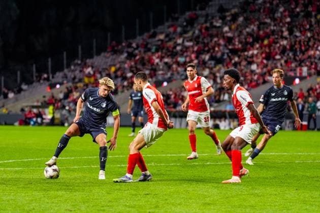 UEFA Europa League: S.C. Braga v Feyenoord Braga - Sem Steijn of Feyenoord during the first match of the UEFA Europa League 2025 2026. The match is set between S.C. Braga and Feyenoord at Estadio Municipal de Braga on 24 September 2025 in Braga, Portugal. Copyright: xTomxBodex