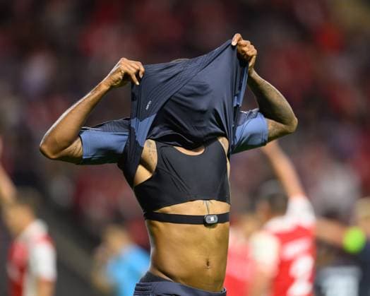 September 24, 2025, Braga, Braga, Portugal: CYLE LARIN from Feyenoord seen after a missing opportunity during the UEFA Europe League 2025 26 match between SC Braga and Feyenoord, on September 24, 2025 at Estadio Municipal de Braga, Braga, Portugal Braga Portugal - ZUMAl192 20250924_zsp_l192_037 Copyright: xMiguelxLemosx