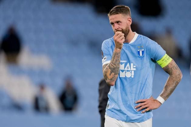 250924 Pontus Jansson of Malmö FF looks dejected after the UEFA Europa League football match between Malmö FF and Ludogorets on September 24, 2025 in Malmö. Photo: Petter Arvidson BILDBYRAN kod PA PA1085 fotboll football soccer fotball uefa europa league europa league malmö ff ludogorets bbeng bbauto depp Copyright: PETTERxARVIDSON BB250924PA244