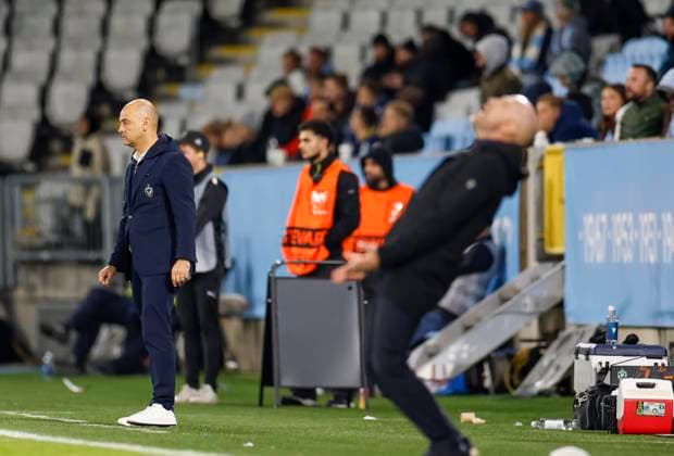 MALMÖ, SVERIGE 20250924 Ludogorets tränare Rui Mota under onsdagens fotbollsmatch i Europa League mellan Malmö FF och PFK Ludogorets Razgrad pa Eleda Stadion (Nya Malmö Stadion). MALMÖ SVERIGE x10600x