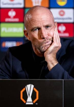 250924 Head coach Henrik Rydström of Malmö FF during the press conference, PK, Pressekonferenz after the UEFA Europa League football match between Malmö FF and Ludogorets on September 24, 2025 in Malmö. Photo: Petter Arvidson BILDBYRAN kod PA PA1085 fotboll football soccer fotball uefa europa league europa league malmö ff ludogorets bbeng Copyright: PETTERxARVIDSON BB250924PA266