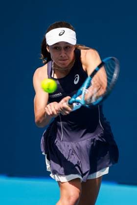 BEIJING, CHINA - SEPTEMBER 25: Zeynep Sonmez of Turkey competes in the Women s Singles Round of 128 match against Wei Sijia of China on day 4 of the 2025 China Open at National Tennis Center on September 25, 2025 in Beijing, China.  Copyright: xVCGx 111593103939
