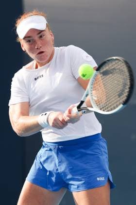 BEIJING, CHINA - SEPTEMBER 25: Ella Seidel of Germany competes in the Women s Singles Round of 128 match against Magdalena Frech of Poland on day 4 of the 2025 China Open at National Tennis Center on September 25, 2025 in Beijing, China.  Copyright: xVCGx 111593129718