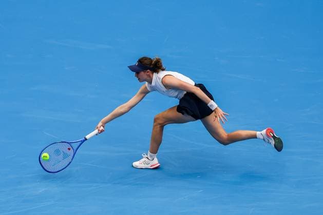 BEIJING, CHINA - SEPTEMBER 25: Cristina Bucsa of Spain competes in the Women s Singles Round of 128 match against Donna Vekic of Croatia on day 4 of the 2025 China Open at National Tennis Center on September 25, 2025 in Beijing, China.  Copyright: xVCGx 111593134426