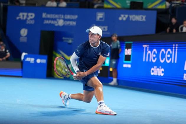 Carlos Alcaraz of spain defeated Sebastian Baez of Argentina 6-4 6-2 in Men s singles in Japan open tennis tournament ATP500 2025 at Ariake Tennis stadium in Tokyo, Japan on September 25, 2025  Copyright: xRanjithxKumar IPAxSportx xipa-agency.netx xx IPA_65729381 IPA_Agency_IPA65729381