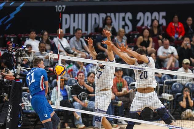 2025.09.25 Pasay City Manila siatkowka mezczyn Mistrzostwa Swiata FIVB 2025 Czechy - Iran N z FIVB Men s World Championship, WM, Weltmeisterschaft 2025 Czechia - Iran quarter finals cwiercfinal radosc zwyciestwo Czechy Czechia winner win kibice doping Foto Szymon Gorski PressFocus 2025.09.25 Pasay City Manila volleyball men FIVB Men s World Championship 2025 Czechy - Iran FIVB Men s World Championship 2025 Czechia - Iran quarter finals cwiercfinal radosc zwyciestwo Czechy Czechia winner win kibice doping Credit: Szymon Gorski PressFocus NEWSPIX.PL --- newspix.pl 