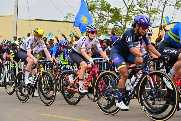 CZAPLA Justyna, RIEDMANN Linda Straßenrennen Frauen U23 Straßen-WM 2025 Ruanda CZAPLA Justyna, RIEDMANN Linda, Germany, Deutschland Straßenrennen Frauen U23 World Championships WU - Road Race (WC) Straßen-Weltmeisterschaft im Radsport 2025 Road World Championships 2025 UCI Cycling WM 119,3 km Kigali, Ruanda, World Championships WE - ITT (WC). 25.09.2025
