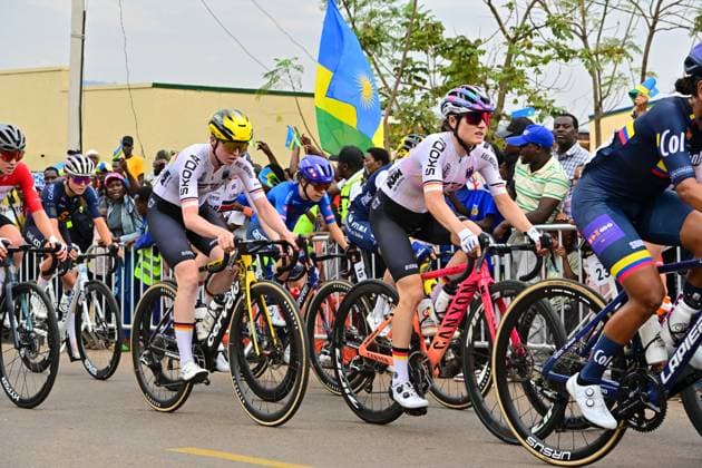 CZAPLA Justyna, RIEDMANN Linda Straßenrennen Frauen U23 Straßen-WM 2025 Ruanda CZAPLA Justyna, RIEDMANN Linda, Germany, Deutschland Straßenrennen Frauen U23 World Championships WU - Road Race (WC) Straßen-Weltmeisterschaft im Radsport 2025 Road World Championships 2025 UCI Cycling WM 119,3 km Kigali, Ruanda, World Championships WE - ITT (WC). 25.09.2025