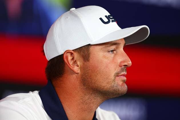 Bryson DeChambeau of Team USA during a press conference, PK, Pressekonferenz 2025 Ryder Cup, Thursday Practice, Golf, Bethpage Black Golf Course, New York, USA - 25 Sep 2025New York Bethpage Black Golf Course New York (NY) United States of America EDITORIAL USE ONLY No use with unauthorised audio, video, data, fixture lists, club league logos or live services. Online in-match use limited to 120 images, no video emulation. No use in betting, games or single club league player publications. Copyright: xJamesxMarsh Shutterstockx 15500195ao