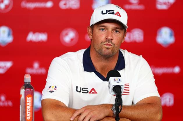 Bryson DeChambeau of Team USA during a press conference, PK, Pressekonferenz 2025 Ryder Cup, Thursday Practice, Golf, Bethpage Black Golf Course, New York, USA - 25 Sep 2025New York Bethpage Black Golf Course New York (NY) United States of America EDITORIAL USE ONLY No use with unauthorised audio, video, data, fixture lists, club league logos or live services. Online in-match use limited to 120 images, no video emulation. No use in betting, games or single club league player publications. Copyright: xJamesxMarsh Shutterstockx 15500195al
