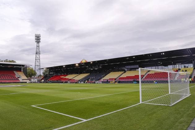DEVENTER , 25-09-2025 , Stadium De Adelaarshorst , season 2025 2026 , UEFA Europa League League phase . match between Go Ahead Eagles and FCSB, Picture shows stadium overview Go Ahead Eagles - FCSB  x31190963x Copyright: