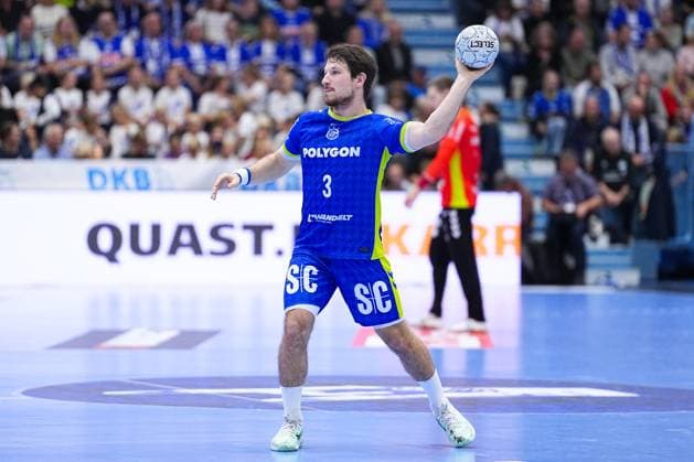 25.09.2025, xydrx, Handball, 1.HBL, VFL Gummersbach - TVB Stuttgart, Schwalbe-Arena: Joao Gomes (VFL Gummersbach 3) Nordrhein-Westfahlen Deutschland