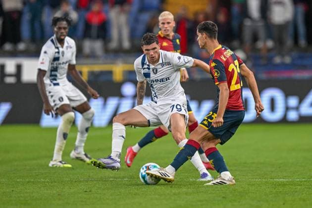 Coppa Italia, Italian Cup, 25-09-2025. Stadio Ferraris, Genova, Genoa - Empoli, in the photo: Valentin Carboni and Franco Carboni  Copyright: xGabrielexSiri IPAxSportx xipa-agency.netx xx IPA_65742319 IPA_Agency_IPA65742319