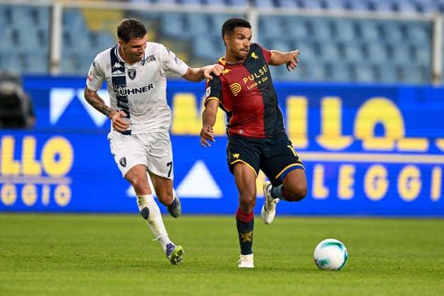 Coppa Italia, Italian Cup, 25-09-2025. Stadio Ferraris, Genova, Genoa - Empoli, in the photo: Franco Carboni and Messias  Copyright: xGabrielexSiri IPAxSportx xipa-agency.netx xx IPA_65742324 IPA_Agency_IPA65742324