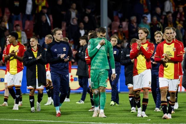 DEVENTER - Go Ahead Eagles goalkeeper Jari de Busser after the Europa League match between Go Ahead Eagles and Steaua Bucharest at the De Adelaarshorst stadium on September 25, 2025, in Deventer, Netherlands. ANP VINCENT JANNINK UEFA Europa League 2025-2026 xVIxANPxSportx xxANPxIVx 537474179 originalFilename: 537474179.jpg