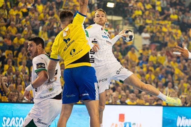 KIELCE 25.09.2025 MECZ 3. KOLEJKA LIGA MISTRZOW PILKA RECZNA MEZCZYZN SEZON 2025 2026 --- MENS HANDBALL EHF CHAMPIONS LEAGUE SEASON 2025 2026 MATCH: INDUSTRIA KIELCE - FUCHSE BERLIN MATHIAS GIDSEL FOT. MICHAL TRZPIS 400MM.PL NEWSPIX.PL --- newspix.pl 