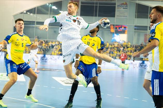 KIELCE 25.09.2025 MECZ 3. KOLEJKA LIGA MISTRZOW PILKA RECZNA MEZCZYZN SEZON 2025 2026 --- MENS HANDBALL EHF CHAMPIONS LEAGUE SEASON 2025 2026 MATCH: INDUSTRIA KIELCE - FUCHSE BERLIN MATHIAS GIDSEL FOT. MICHAL TRZPIS 400MM.PL NEWSPIX.PL --- newspix.pl 