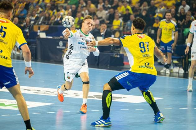 KIELCE 25.09.2025 MECZ 3. KOLEJKA LIGA MISTRZOW PILKA RECZNA MEZCZYZN SEZON 2025 2026 --- MENS HANDBALL EHF CHAMPIONS LEAGUE SEASON 2025 2026 MATCH: INDUSTRIA KIELCE - FUCHSE BERLIN TOBIAS SCHJOLBER GRONDAHL FOT. MICHAL TRZPIS 400MM.PL NEWSPIX.PL --- newspix.pl 