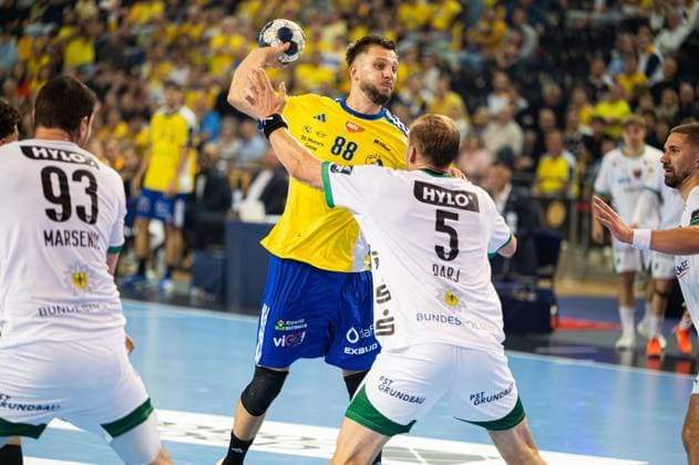 KIELCE 25.09.2025 MECZ 3. KOLEJKA LIGA MISTRZOW PILKA RECZNA MEZCZYZN SEZON 2025 2026 --- MENS HANDBALL EHF CHAMPIONS LEAGUE SEASON 2025 2026 MATCH: INDUSTRIA KIELCE - FUCHSE BERLIN ALEKS VLAH FOT. MICHAL TRZPIS 400MM.PL NEWSPIX.PL --- newspix.pl 