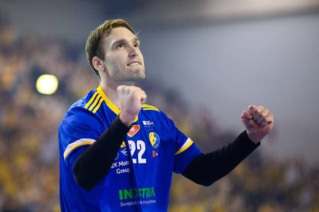 2025.09.25 Kielce Pilka reczna , Liga Mistrzow EHF , sezon 2025 26 Industria Kielce - Fuechse Berlin N z Klemen Ferlin Foto Tomasz Fafara PressFocus 2025.09.25 Kielce Handball , EHF Champions League , 2025 2026 season Industria Kielce - Fuechse Berlin Klemen Ferlin Credit: Tomasz Fafara PressFocus NEWSPIX.PL --- newspix.pl 