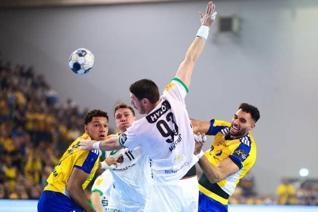 2025.09.25 Kielce Pilka reczna , Liga Mistrzow EHF , sezon 2025 26 Industria Kielce - Fuechse Berlin N z Hassan Kaddah Foto Tomasz Fafara PressFocus 2025.09.25 Kielce Handball , EHF Champions League , 2025 2026 season Industria Kielce - Fuechse Berlin Hassan Kaddah Credit: Tomasz Fafara PressFocus NEWSPIX.PL --- newspix.pl 