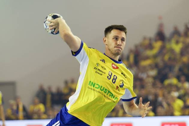 Kielce 25.09.2025 Pilka reczna Liga Mistrzow sezon 2025 2026 kolejka 3 mecz: Industria Kielce - Fuechse Berlin Handball Champions League season 2025 2026 round 3 match: Industria Kielce - Fuechse Berlin NZ Piotr Jarosiewicz Fot. Stanislaw Klepka Arena Akcji NEWSPIX.PL --- newspix.pl 