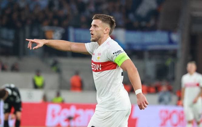 25.09.25 VfB Stuttgart - Celta de Vigo Deutschland, Stuttgart, 25.09.2025, Fussball, UEFA Europa League, VfB Stuttgart - Celta de Vigo:Ermedin Demirovic VFB .