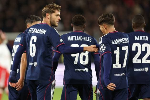Tanner Tessman of Olympique Lyon celebrates after scoring the goal during the UEFA Europa League, League phase, MD1 football match FC Utrecht vs Olympique Lyon at the Galgenwaard for the UEFA Europa League season 2025-2026 in UTRECHT, Netherlands on 25 september 2025, (photo by Peter Lous EYE4images DeFodi Images)