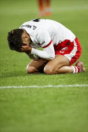 UTRECHT - Souffian El Karouani of FC Utrecht is disappointed with a missed opportunity during the Europa League match between FC Utrecht and Olympique Lyon at the Galgenwaard Stadium on September 25, 2025, in Utrecht, Netherlands. ANP MAURICE VAN STEEN UEFA Europa League 2025-2026 xVIxANPxSportx xxANPxIVx 537482575 originalFilename: 537482575.jpg