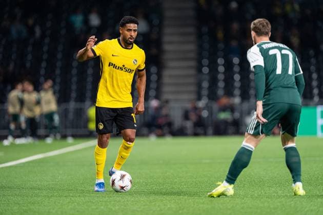 Switzerland: UEFA Europa League 2025 26, BSC Young Boys vs Panathinaikos FC - Stadion Wankdorf, Bern: Saidy Janko (17 Young Boys) in action Copyright: xKjetilxWaberx
