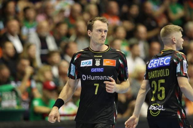 25.09.2025, xtgx, Handball, EHF Champions League, SC Magdeburg - Wisla Plock v.l. Felix Claar (Magdeburg, 7) Magdeubrg