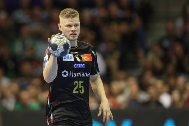 25.09.2025, xtgx, Handball, EHF Champions League, SC Magdeburg - Wisla Plock v.l. Sebastian Barthold (Magdebug, 25) Magdeubrg