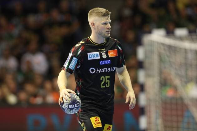 25.09.2025, xtgx, Handball, EHF Champions League, SC Magdeburg - Wisla Plock v.l. Sebastian Barthold (Magdebug, 25) Magdeubrg
