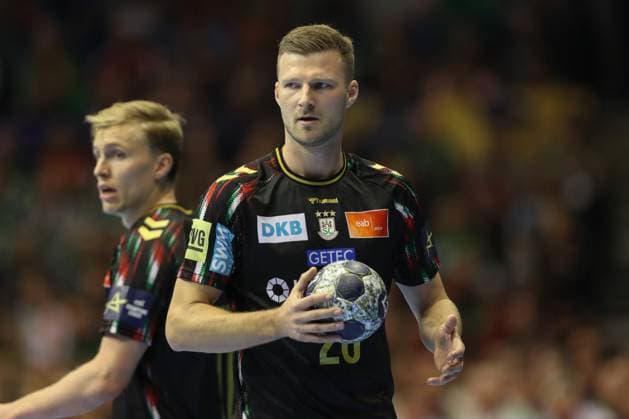 25.09.2025, xtgx, Handball, EHF Champions League, SC Magdeburg - Wisla Plock v.l. Philipp Weber (Magdeburg, 20) Magdeubrg