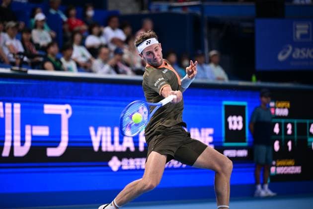 Casper Ruud (NOR), SEPTEMBER 25, 2025 - Tennis : Kinoshita Group Japan Open Tennis Championships 2025 Men s Singles round of 32 at Ariake Coliseum, Tokyo, Japan. Noxthirdxpartyxsales  aflo_304737203