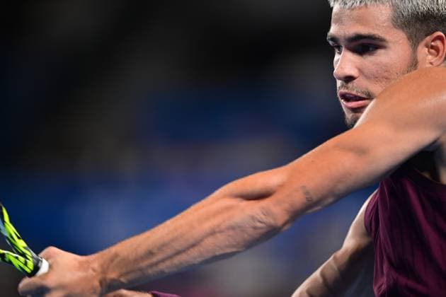 Carlos Alcaraz (ESP), SEPTEMBER 25, 2025 - Tennis : Kinoshita Group Japan Open Tennis Championships 2025 Men s Singles round of 32 at Ariake Coliseum, Tokyo, Japan. Noxthirdxpartyxsales  aflo_304733339