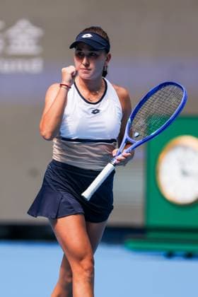 BEIJING, CHINA - SEPTEMBER 26: Kamilla Rakhimova of Russia reacts in the Women s Singles Round of 64 match against Coco Gauff of the United States on day 5 of the 2025 China Open at National Tennis Center on September 26, 2025 in Beijing, China.  Copyright: xVCGx 111593308827