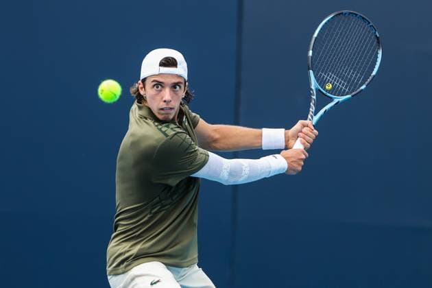 BEIJING, CHINA - SEPTEMBER 26: Arthur Cazaux of France competes in the Men s Singles Round of 32 match against Shang Juncheng of China on day 5 of the 2025 China Open at National Tennis Center on September 26, 2025 in Beijing, China.  Copyright: xVCGx 111593326420
