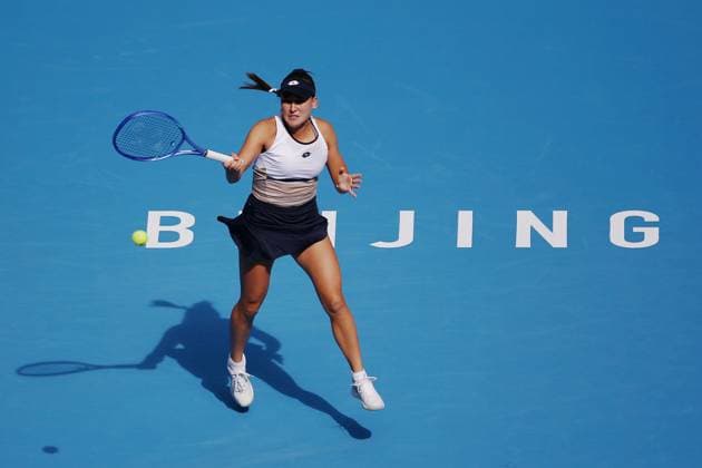 BEIJING, CHINA - SEPTEMBER 26: Kamilla Rakhimova of Russia competes in the Women s Singles Round of 64 match against Coco Gauff of the United States on day 5 of the 2025 China Open at National Tennis Center on September 26, 2025 in Beijing, China.  Copyright: xVCGx 111593317466