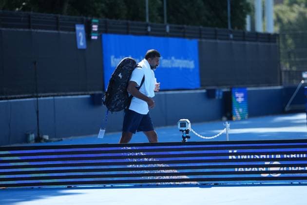 India s Rohan Bopanna and partner japan s Takeru Yuzuki???????? during the practise session ahead of their 2nd round match in Men s Doubles in Japan open tennis tournament ATP500 2025 at Ariake Tennis stadium in Tokyo, Japan on September 26, 2025  Copyright: xRanjithxKumar IPAxSportx xipa-agency.netx xx IPA_65761080 IPA_Agency_IPA65761080
