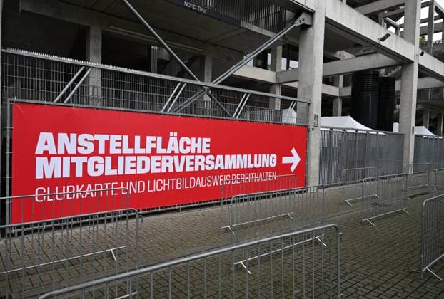 26.09.2025 , xophax, Fussball 1.Bundesliga, 1.FC Koeln Erste Aufbauten im Rhein Energie Stadion für die Jahreshauptversammlung am Samstag den 27.09.2025. (DFL DFB REGULATIONS PROHIBIT ANY USE OF PHOTOGRAPHS as IMAGE SEQUENCES and or QUASI-VIDEO) Koeln