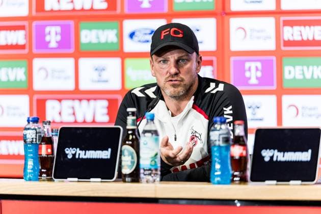 1. FC Köln Pressekonferenz; 26.09.2025 Lukas Kwasniok (Trainer 1. FC Köln) Pressekonferenz 1. FC Köln; RheinEnergiestadion, 26.09.2025 Copyright: xBEAUTIFULxSPORTS Wunderlx
