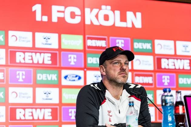 1. FC Köln Pressekonferenz; 26.09.2025 Lukas Kwasniok (Trainer 1. FC Köln) Pressekonferenz 1. FC Köln; RheinEnergiestadion, 26.09.2025 Copyright: xBEAUTIFULxSPORTS Wunderlx