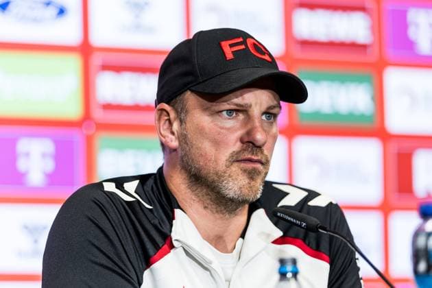 1. FC Köln Pressekonferenz; 26.09.2025 Lukas Kwasniok (Trainer 1. FC Köln) Pressekonferenz 1. FC Köln; RheinEnergiestadion, 26.09.2025 Copyright: xBEAUTIFULxSPORTS Wunderlx